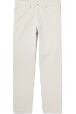 HARTFORD Tyron Slim-Fit Straight-Leg Cotton and Linen-Blend Trousers - Men - - IT 50