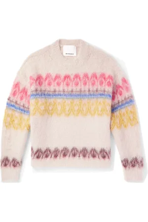 Isabel Marant Dully Brushed Wool-Blend Jacquard Sweater - Men - - XL