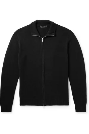 Saman Amel Slim-Fit Ribbed Cashmere Zip-Up Cardigan - Men - - IT 48