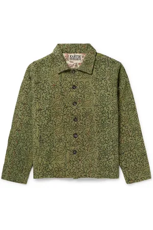 Kartik Research Embroidered Printed Cotton Jacket - Men - - M