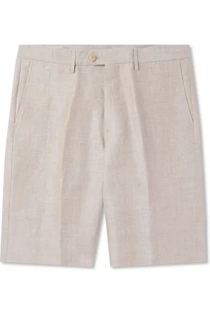 Etro Straight-Leg Linen-Canvas Shorts - Men - - IT 56