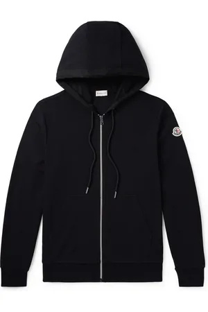 Moncler Logo-Appliqu??d Cotton-Jersey Zip-Up Hoodie - Men - - S