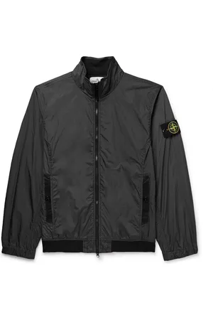 Stone Island Logo-Appliqu??d Garment-Dyed Crinkle Reps Nylon Bomber Jacket - Men - - XL