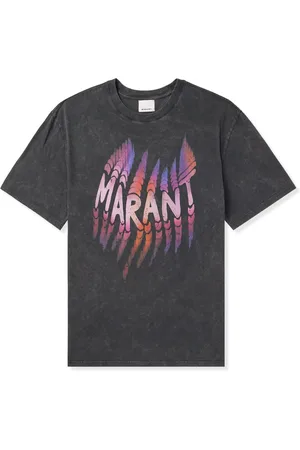 Isabel Marant Hugo Logo-Print Cotton-Jersey T-Shirt - Men - - S
