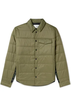 Aztech Loge Peak Padded Quilted Nylon and Checked Brushed Cotton-Flannel Ski Shirt - Men - - S