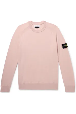 Stone Island Logo-Appliqu??d Virgin Wool Sweater - Men - - S