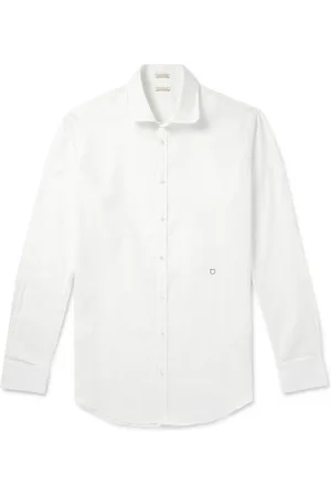 MASSIMO ALBA Cutaway-Collar Linen and Cotton-Blend Shirt - Men - - L