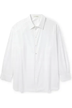 The Row Lukre Oversized Cotton-Poplin Shirt - Men - - L