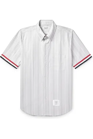 Thom Browne Striped Cotton Oxford Shirt - Men - - 3