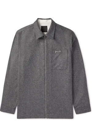 Givenchy Logo-Appliqu??d wool-flannel Shirt Jacket - Men - - EU 38