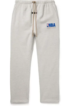 FEAR OF GOD NBA Straight-Leg Appliqu??d Cotton-Blend Jersey Sweatpants - Men - - XXL