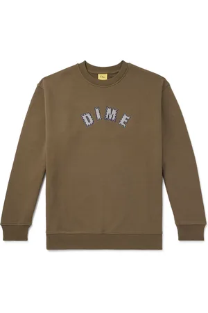 DIME Choppers Logo-Appliqu??d Cotton-Jersey Sweatshirt - Men - - L