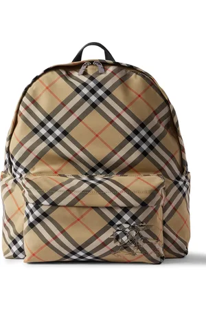 Burberry Checked Coated-Canvas Backpack - Men
