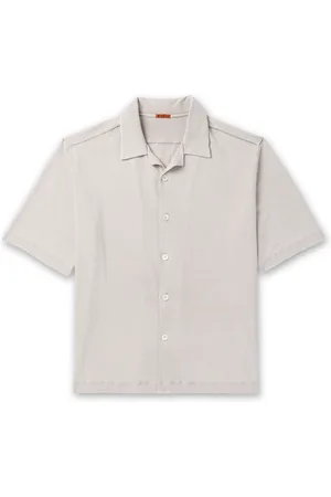 BARENA Solana Ribbed Cotton and Linen-Blend Shirt - Men - - XS