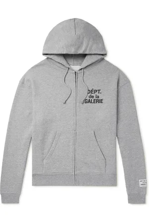 GALLERY DEPT. Logo-Print Cotton-Blend Jersey Zip-Up Hoodie - Men - - XL