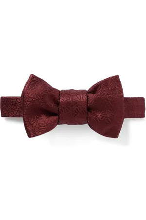 Charvet Pre-Tied Paisley-Jacquard Silk Bow Tie - Men