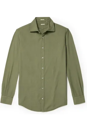 MASSIMO ALBA Genova Cotton-Jersey Shirt - Men - - XXL