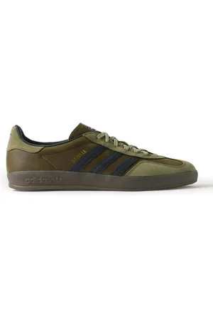 adidas Gazelle Indoor Suede-Trimmed Leather Sneakers - Men - - UK 7