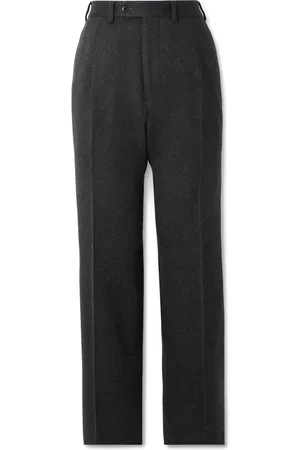 Saman Amel Tapered Pleated Camel Hair Suit Trousers - Men - - IT 50