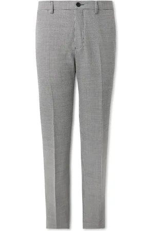 Mr P. Slim-Fit Straight-Leg Puppytooth Twill Suit Trousers - Men - - 34