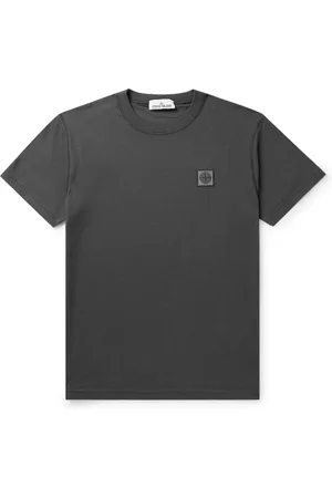 Stone Island Logo-Appliqu??d Cotton-Jersey T-Shirt - Men - - S