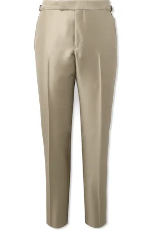 Tom Ford Straight-Leg Wool, Mohair and Silk-Blend Twill Suit Trousers - Men - - IT 46