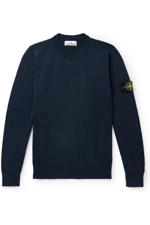 Stone Island Logo-Appliqu??d Cotton Sweater - Men - - XXL