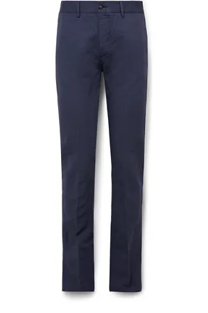 MASSIMO ALBA Mauko Slim-Fit Straight-Leg Cotton and Linen-Blend Twill Suit Trousers - Men - - IT 46