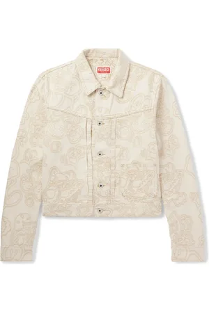 Kenzo Verdy Embroidered Denim Trucker Jacket - Men - - S