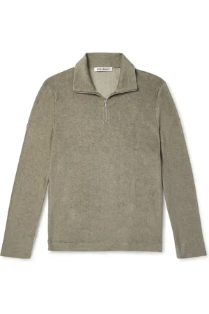 OUR LEGACY Slim-Fit TENCEL??? Lyocell, Cotton and Wool-Blend Half-Zip Sweater - Men - - IT 50