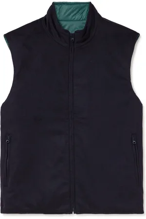 Sid Mashburn Reversible Padded Cashmere-Flannel and Shell Gilet - Men - - M
