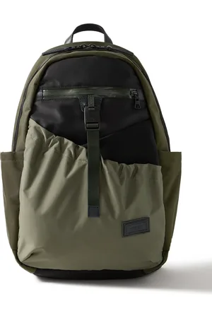 Master Scramble Leather-Trimmed Nylon Oxford, Twill and Shell Backpack - Men