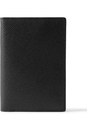 SMYTHSON Panama Cross-Grain Leather Passport Cover - Men