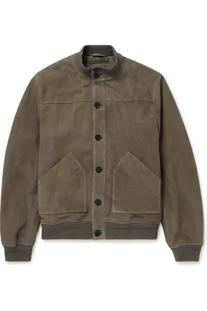 Mr P. Perforated Suede Harrington Jacket - Men - - M