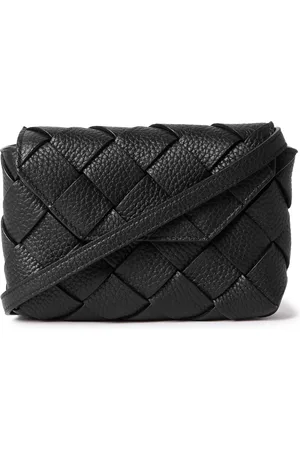 Bottega Veneta Small Diago Intrecciato Full-Grain Leather Messenger Bag - Men