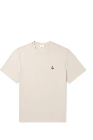 Isabel Marant Logo-Embroidered Cotton-Jersey T-Shirt - Men - - S