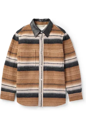 Isabel Marant Duncan striped wool-blend felt jacket - Men - - S