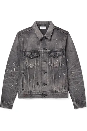 JOHN ELLIOTT Thumper Type III Distressed Paint-Splattered Selvedge Denim Trucker Jacket - Men - - XL