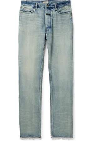 FEAR OF GOD Straight-Leg Logo-Appliqu??d Frayed Jeans - Men - - UK/US 29