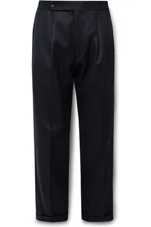 Kaptain Sunshine Wide-Leg Pleated Wool-Twill Suit Trousers - Men - - UK/US 34