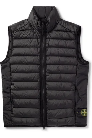 Stone Island Logo-Appliqu??d Padded Quilted Shell Down Vest - Men - - XL