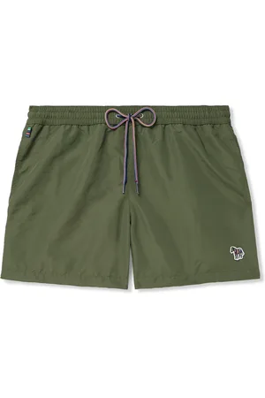 Paul Smith Logo-Appliqu??d Straight-Leg Mid-Length Recycled Swim Shorts - Men - - M