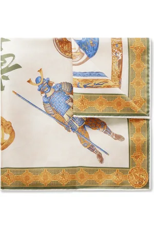 Rubinacci Samurai Printed Silk-Twill Pocket Square - Men