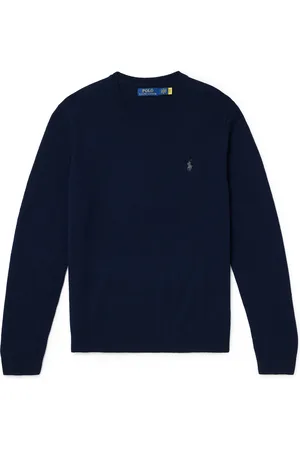 Ralph Lauren Logo-Embroidered Wool and Cotton-Blend Sweater - Men - - M