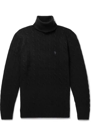 Ralph Lauren Cable-Knit Wool and Cashmere-Blend Rollneck Sweater - Men - - S