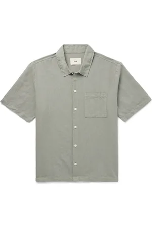Folk Gabe Linen and Cotton-Blend Shirt - Men - - S