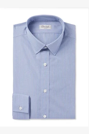 Charvet Checked Cotton-Poplin Shirt - Men - - EU 42