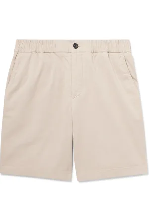 Mr P. Straight-Leg Garment-Dyed Organic Cotton-Blend Twill Shorts - Men - - 38