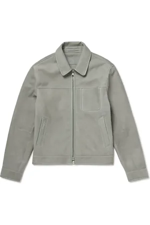 Mr P. Panelled Leather-Trimmed Suede Jacket - Men - - XL