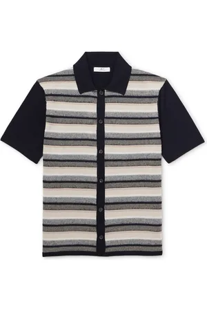 Mr P. Jude Striped Merino Wool Shirt - Men - - L